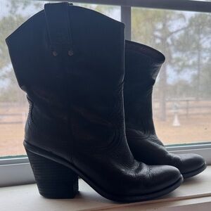 Lucky Brand Black Heeled Boots